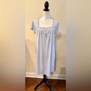 Croft & Barrow Sky Blue Striped Nightgown